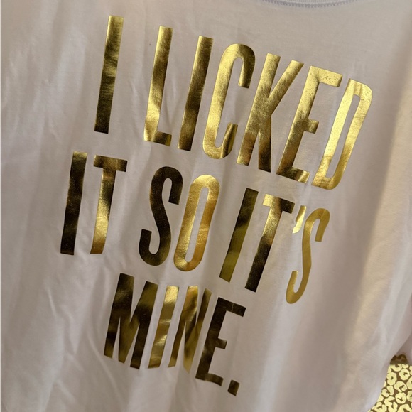 Magic Mike Live Las Vegas "I Licked It So It's Mine" White & Gold T-Shirt 🕺🏻🪩🕺🏼 - Picture 2 of 3